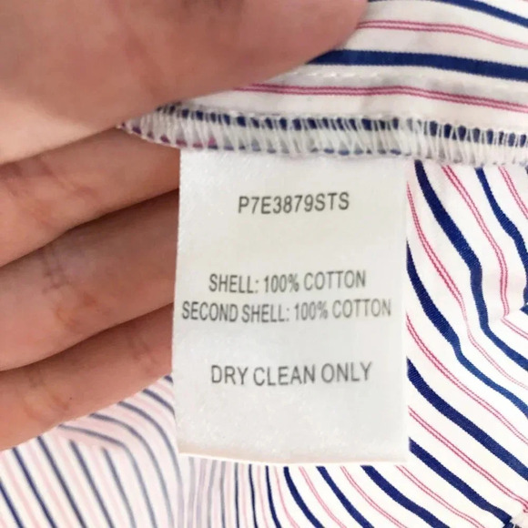 Parker Largo Smocked Off The Shoulder Striped Blouse Women's Size Medium - Picture 7 of 8